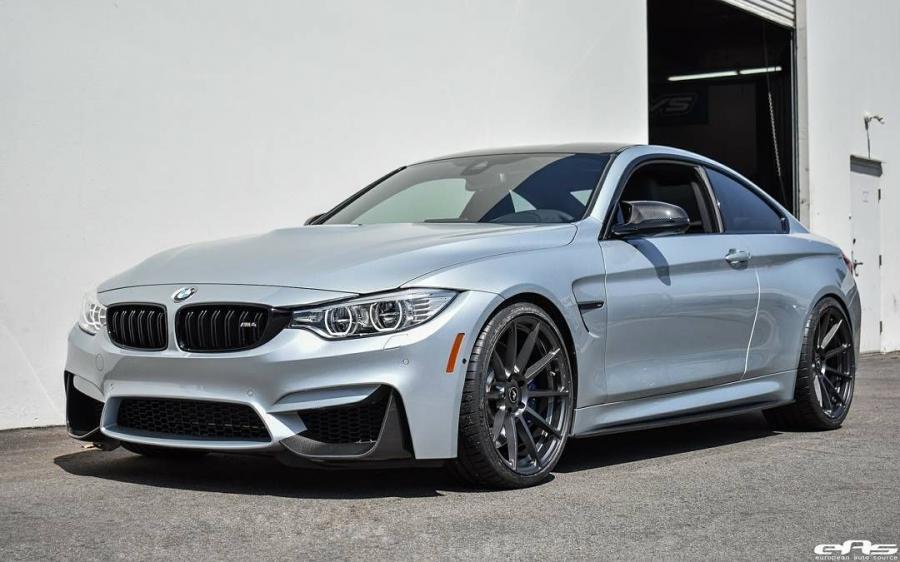 BMW M4 Coupe Blue by EAS on Vorsteiner Wheels (V-FF 102) '2018